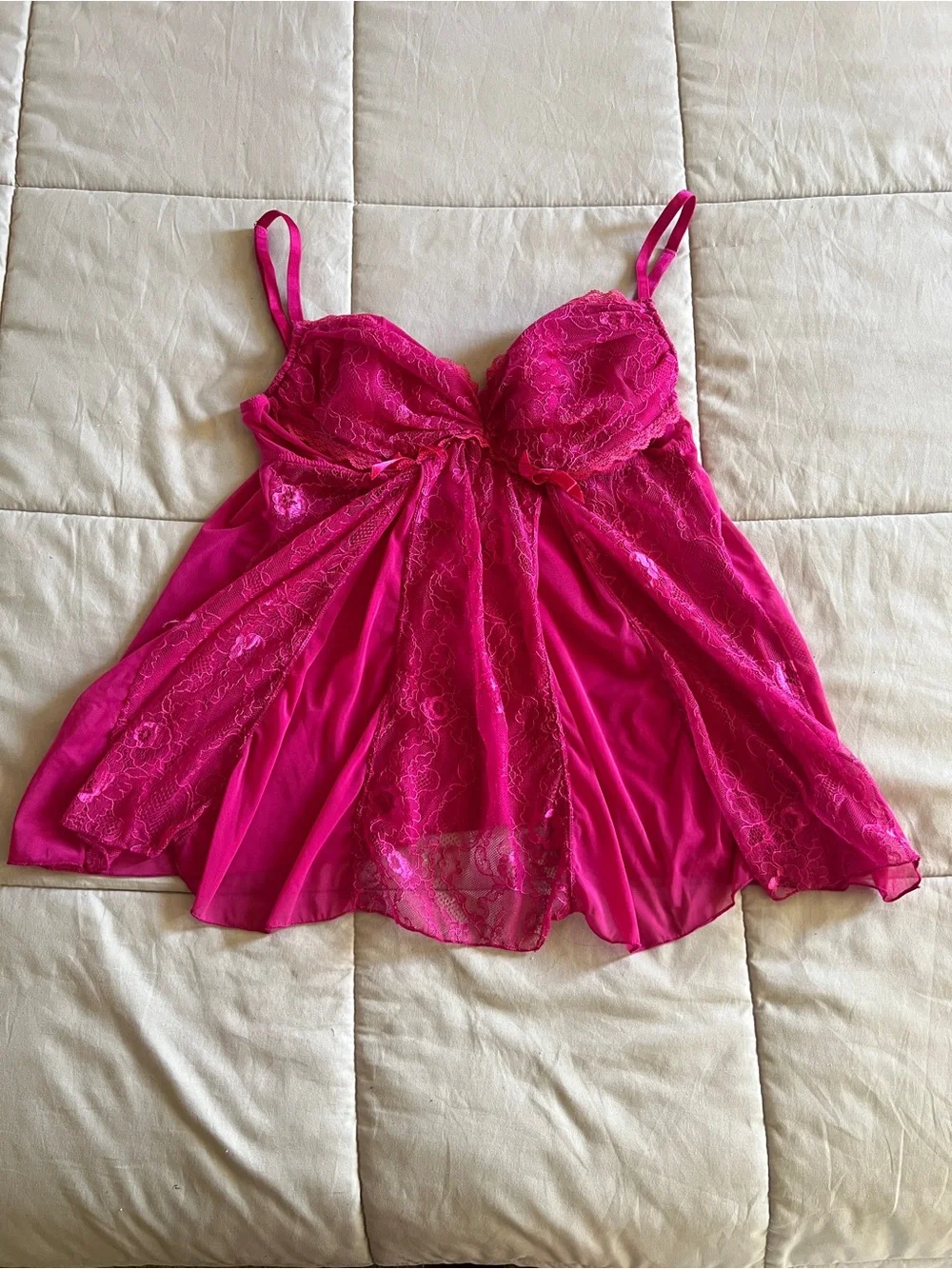 Fredericks of Hollywood Padded Lace Slip